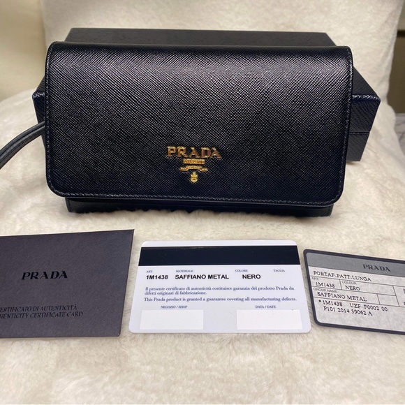 PRADA SAFFIANO METAL NERO-